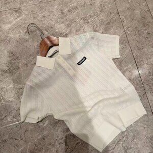 Miu Miu - Cashmere and silk polo sweater